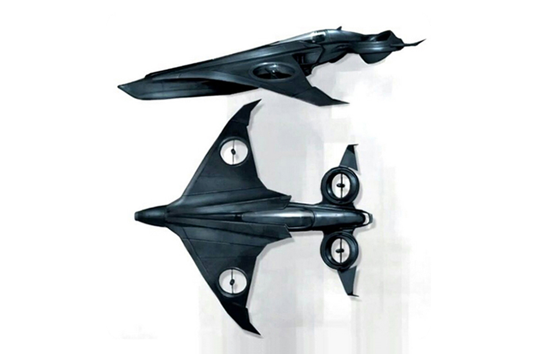 Nate Callaway's Arkham City Batwing passenger hybrid-electric VTOL concept design Batman aircraft Nate Callaway's Arkham City Batwing passenger hybrid-electric VTOL concept design Batman aircraft